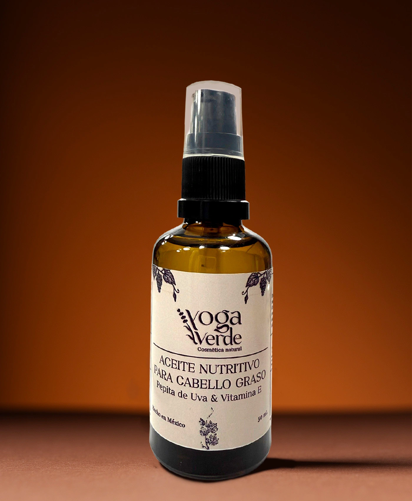 Aceite nutritivo cabello graso Pepita de uva