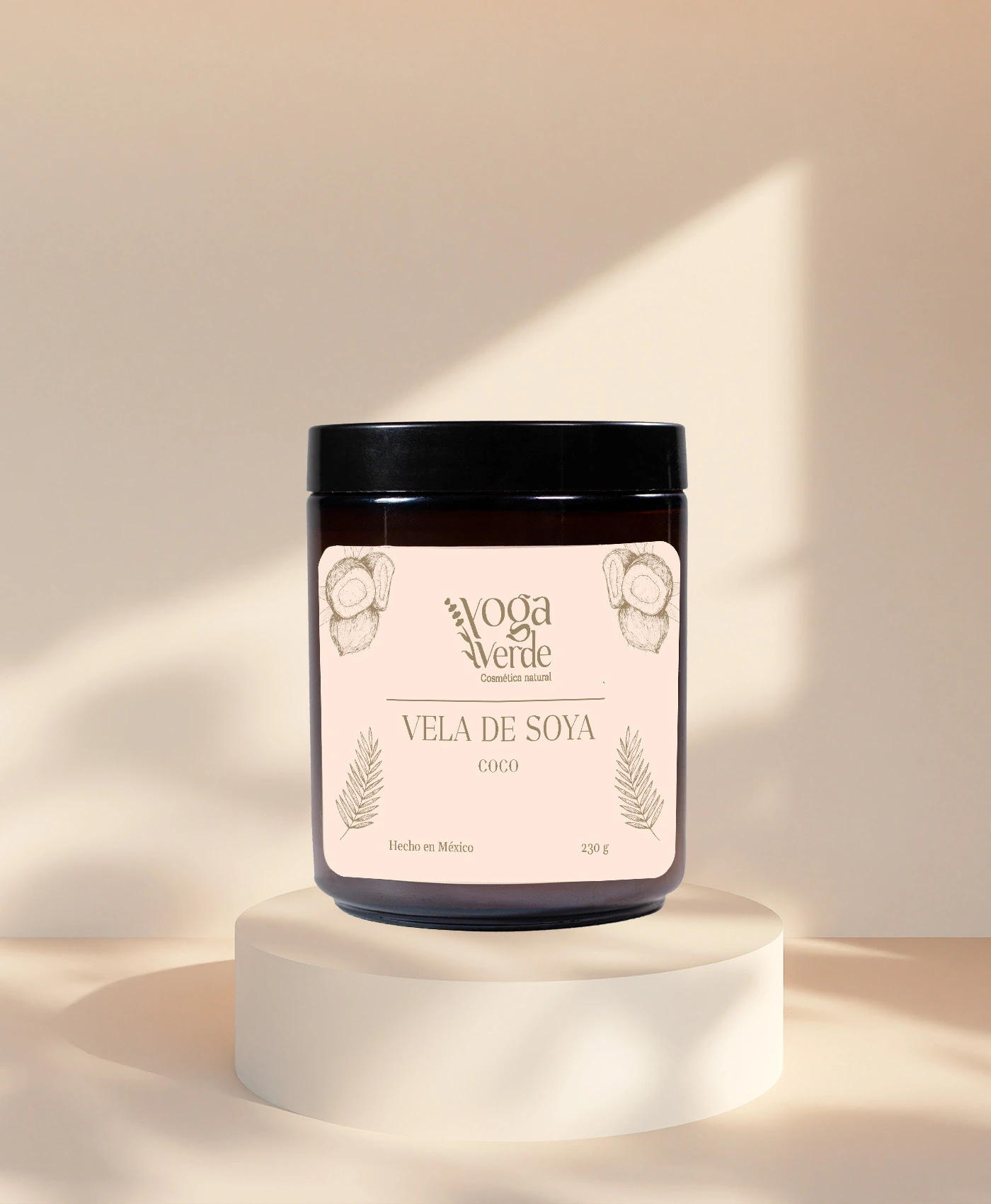 Vela de soya Coco